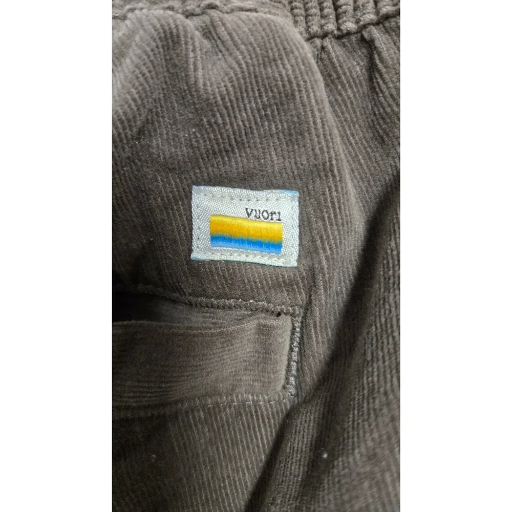 Vuori Optimist Corduroy Pants Stretch Slim Straight Brown‎ Gray Men's Size M